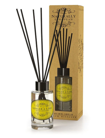 cadeauxwells - Naturally European Ginger & Lime Room Diffuser - The Somerset Toiletry Company - Perfumery