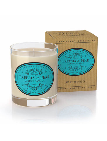 cadeauxwells - Naturally European Freesia & Pear Candle - The Somerset Toiletry Company - Perfumery