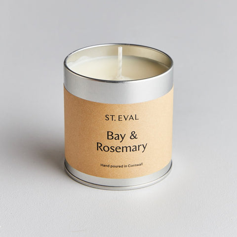 cadeauxwells - Bay and Rosemary Tin Candle - St Eval Candles - Candles
