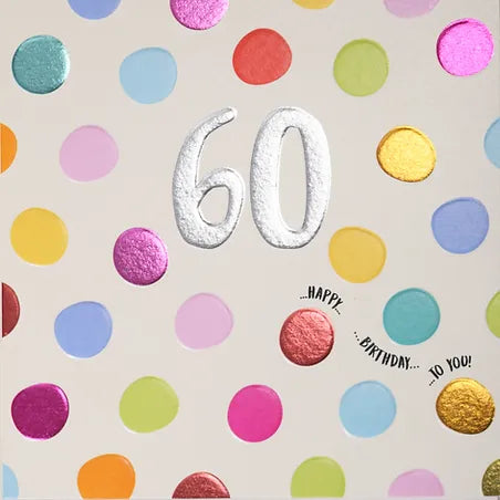60th Birthday - Polka Dot