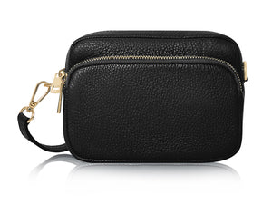 Compact Two Pocket Leather Bag
