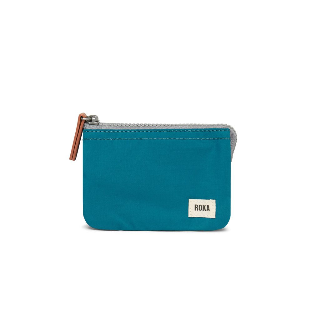 Carnaby Small Sustainable Canvas Purse - Teal