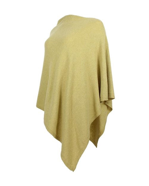 Cashmere Blend Poncho - Pistachio Green