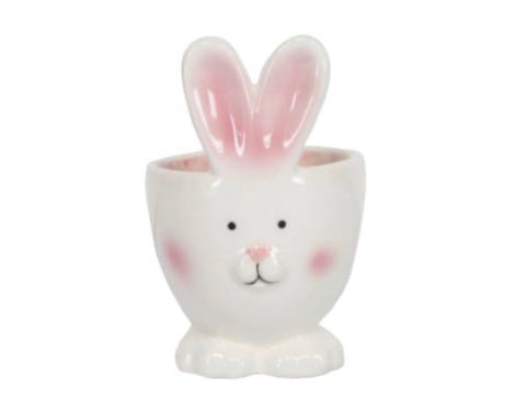 Ceramic Bunny Egg Cup - White