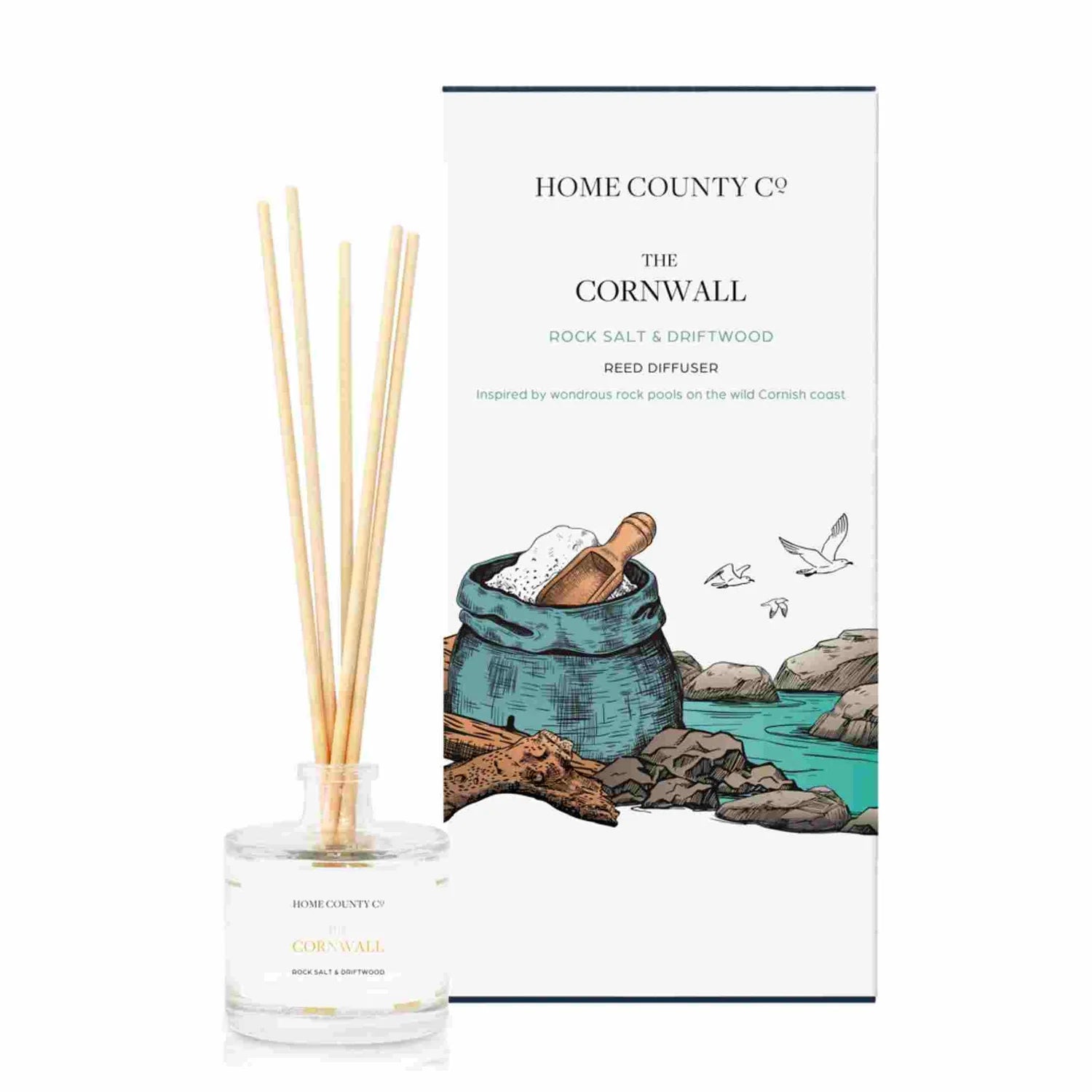 The Cornwall - Rock Salt & Driftwood Reed Diffuser