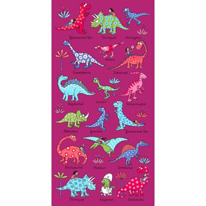 Towel - Dino Pink