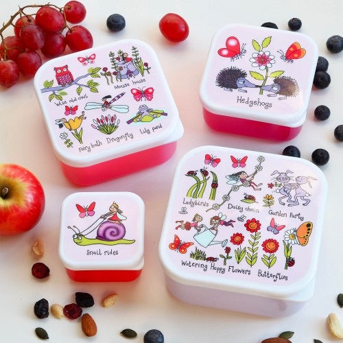 Set of 4 Snack boxes - Secret Garden