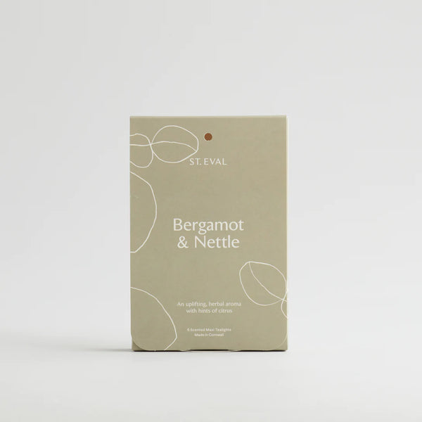 Scented Maxi Tealight x 6 - Bergamot & Nettle