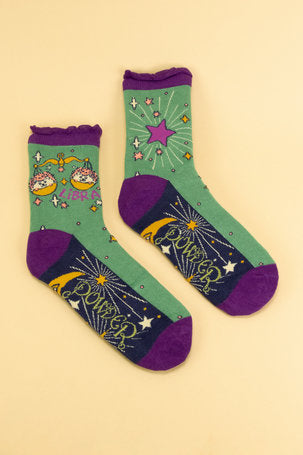 Zodiac Ankle Socks - Libra