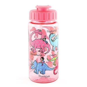 Dino Pink- Tritan Drinking Bottle with Straw