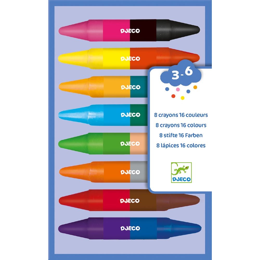 8 Double-Ended Crayons