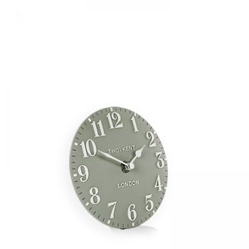 6” Arabic Mantel Clock - Seagrass