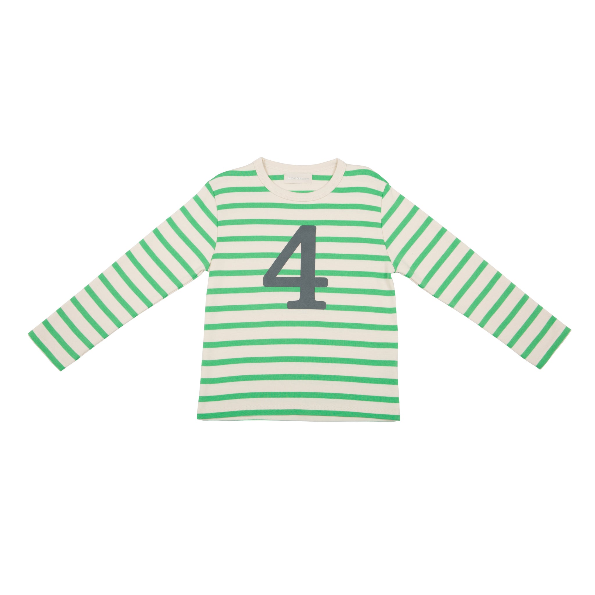 Striped Number T Shirt - Gooseberry & Cream 4-5 Years