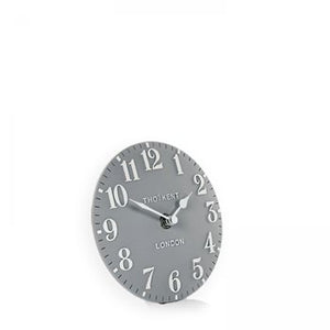 6” Arabic Mantel Clock - Flax Blue