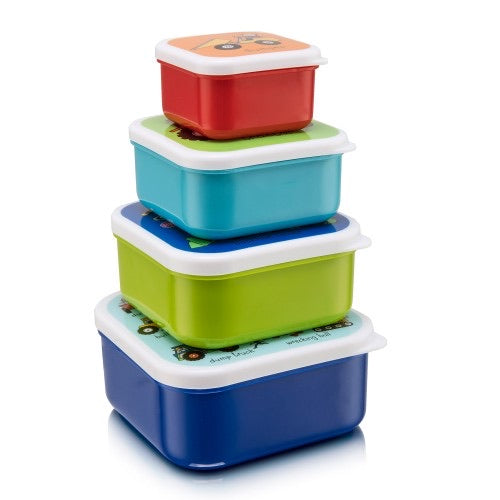 Set of 4 Snack boxes - Trucks