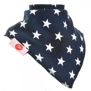 Fun absorbent baby bandana - Simply Stars Navy