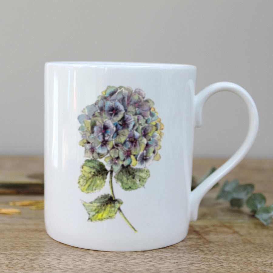 Hydrangea Fine Bone China Mug Boxed