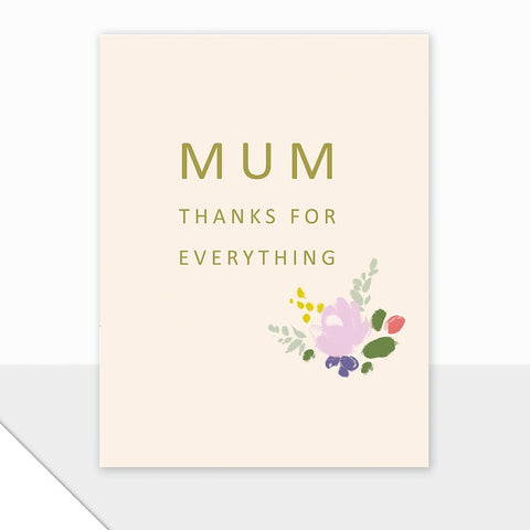 Mum, Thanks For Everything - Mini Card