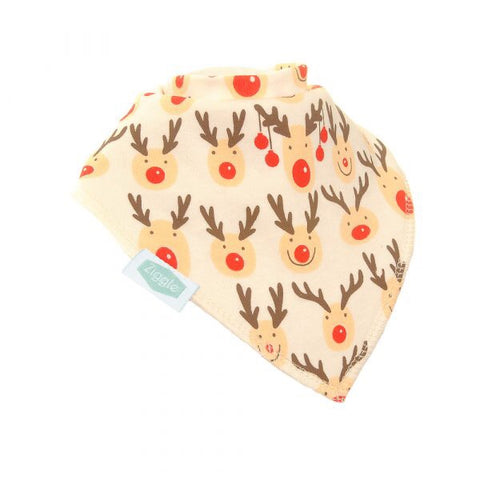 Fun absorbent baby bandana - Unisex Cute Reindeer AOP