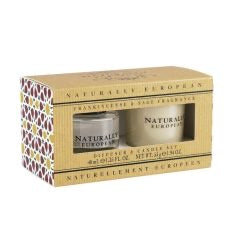Naturally European Frankincense & Sage Diffuser and Candle set