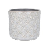 Ceramic Plant Pot Cover - Cream