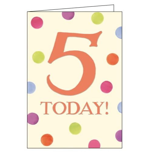 Age 5 Birthday Card