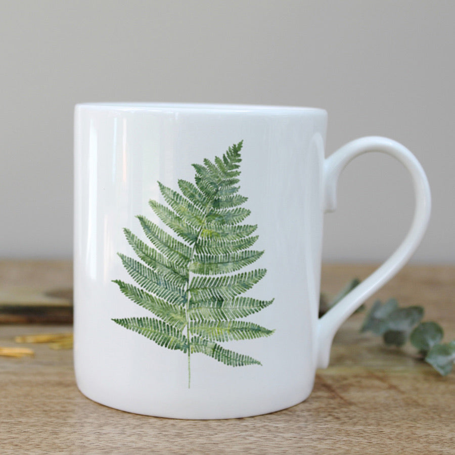 Woodland Fern Fine Bone China Mug
