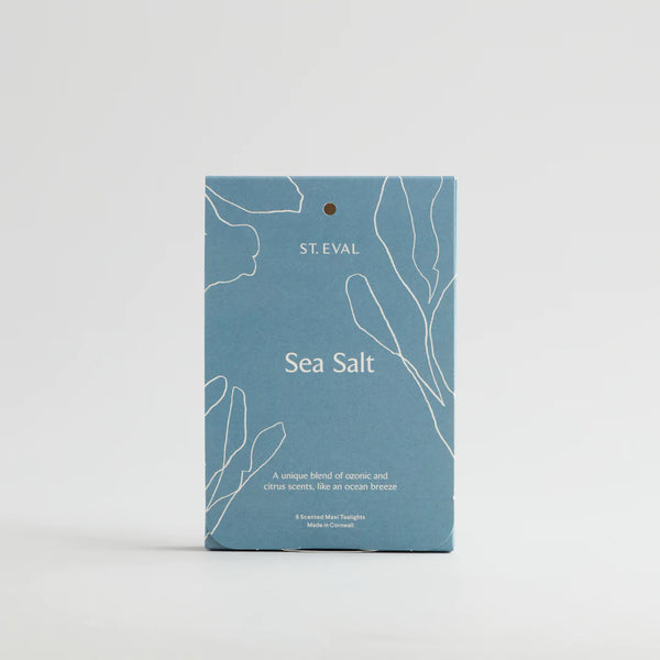 Scented Maxi Tealight x 6 - Sea Salt