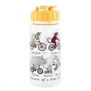 Animals On Bikes - Tritan Drinking Bottle with Straw