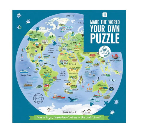 Pick Me Up Jigsaw Puzzle World Map 1000 pieces