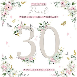 On Your Pearl Wedding Anniversary - 30 Wonderful Years