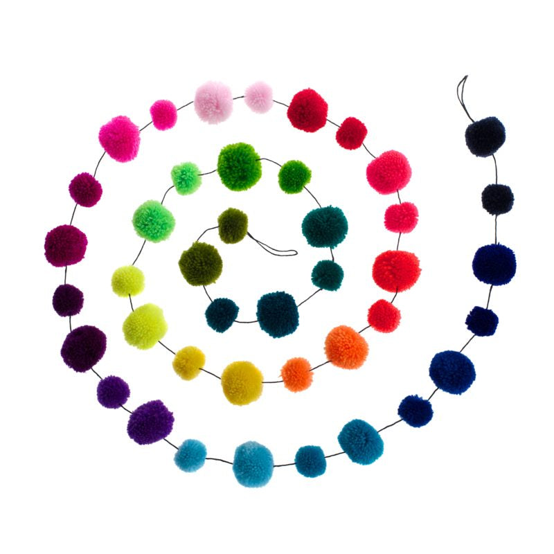 Rainbow Pom Pom Lights