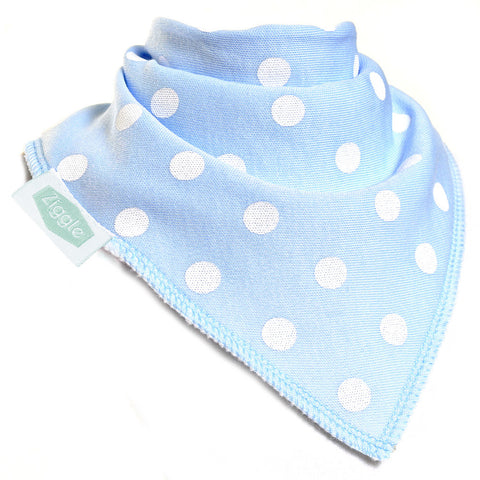 Fun absorbent baby bandana - Light Blue