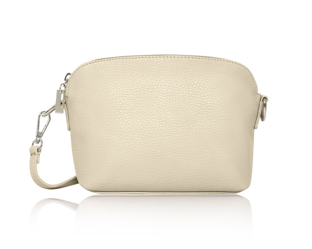 Leather Narrow Zipped Crossbody Bag