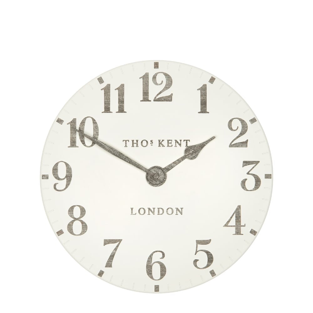 12” Arabic Wall Clock - Limestone