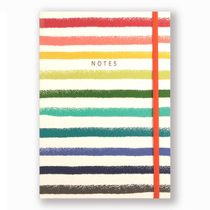 A5 Lined Notebook - Rainbow Stripe