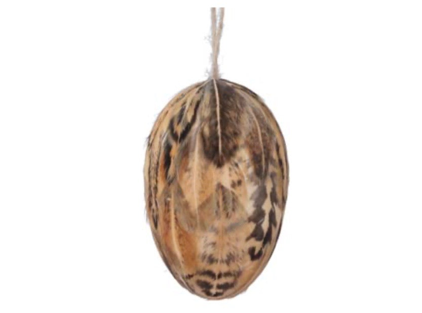 Natural Feather Egg Decoration