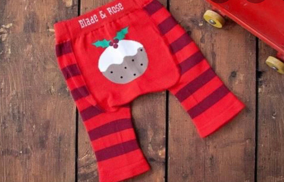 cadeauxwells - Leggings - Age 0-6 months Christmas Pudding - Arora - Children's Clothes and Shoes
