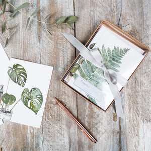 ‘Greenery’ - Boxed Set of 8 Notecards