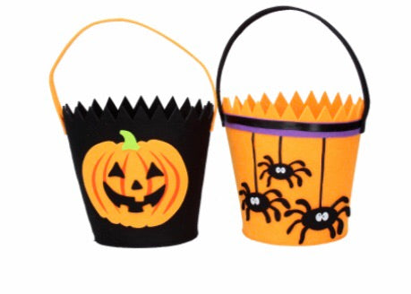 cadeauxwells - Felt Halloween Bucket - Gisela Graham - Seasonal