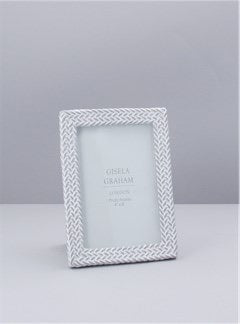 Resin Weave Design Photo Frame - 4” x 6”