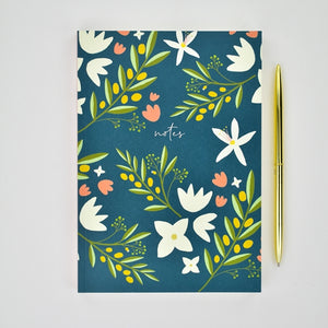 A5 Notebook - Floral Notes