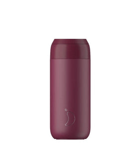 500ml Chilly's Coffee Cup - Series 2 - Plum Red