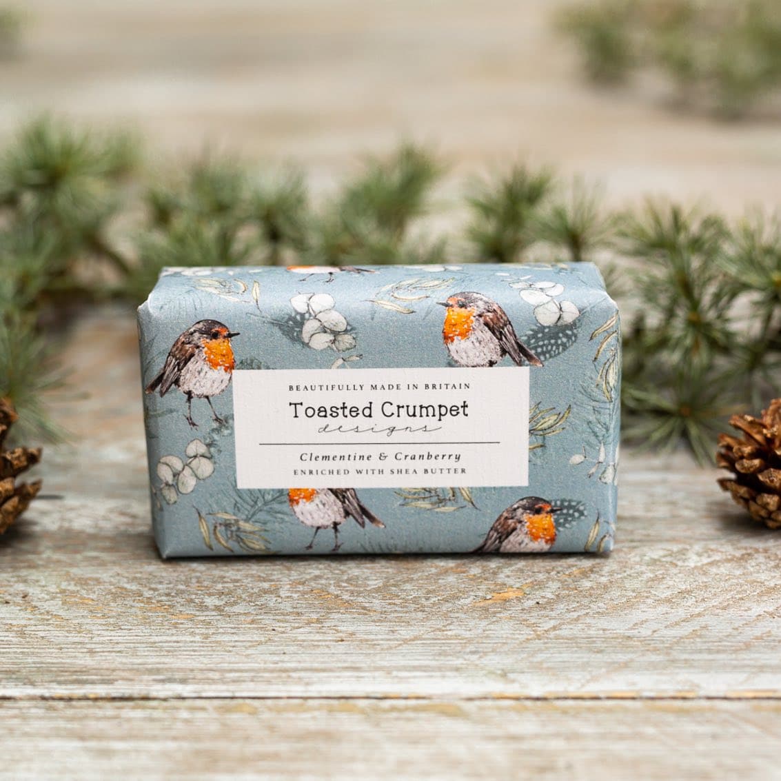 Clementine & Cranberry (Robin & Eucalyptus Blue) 190g Soap Bar