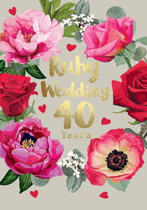 Ruby Wedding 40 Years