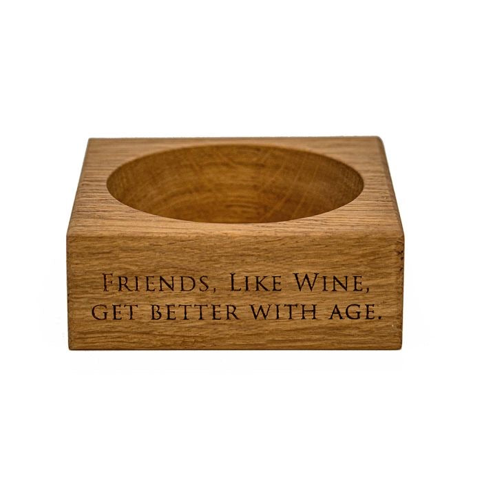 Oak Wine Bottle Coaster- Wine