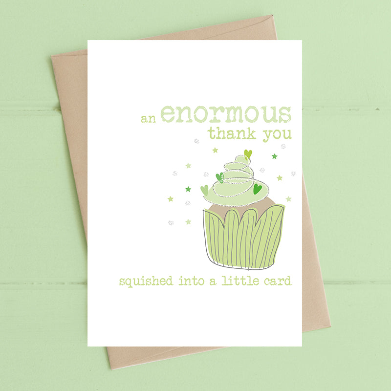 Thank You - Squished Into A Card