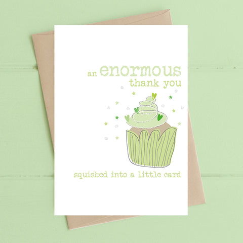 Thank You - Squished Into A Card