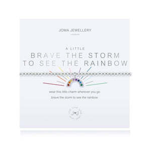 A Little Brave The Storm To See The Rainbow Bracelet