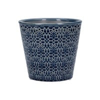 Ceramic Plant Pot Cover - Navy